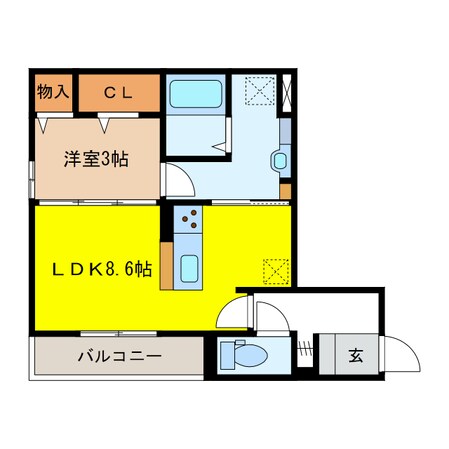 ザ・シティハウス白山の物件間取画像